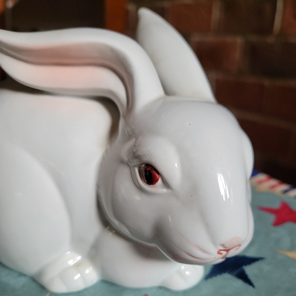 Vintage Fitz & Floyd FF Ceramic Bunny Rabbit 1970's - Picture 1 of 7